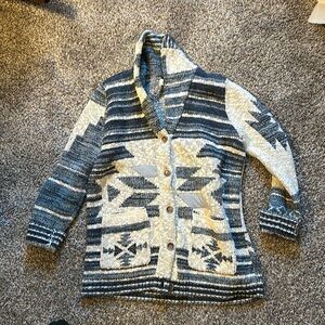 Lucky brand size mediumm cowl neck chunky cardigan